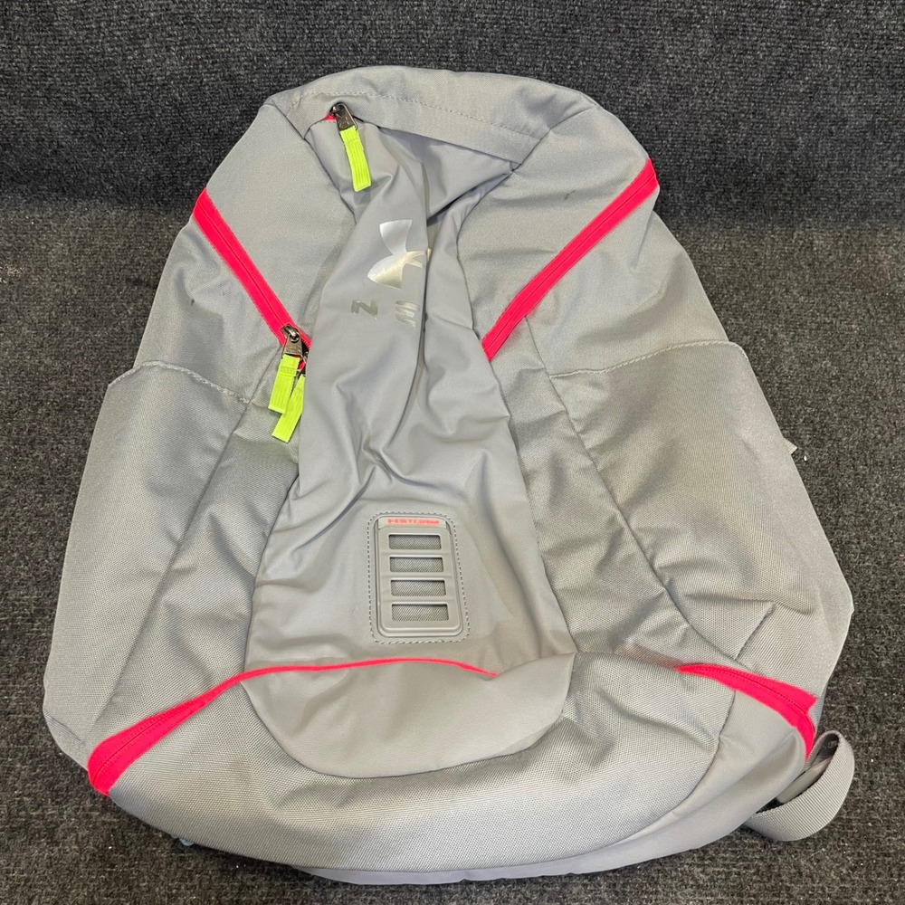 Under Armour UA Contain NEXT Storm Athlete Issued Backpack Gray Pink Sport Bag - Picture 13 of 16